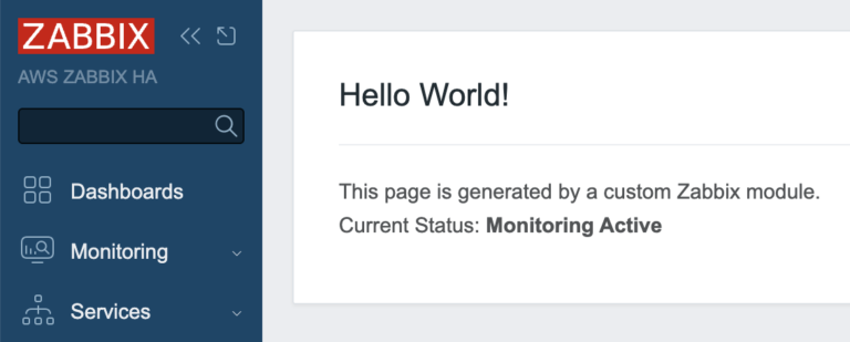 ZABBIX module Hello World. | Linux, Infrastructure & Web Engineering Blog